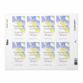 水の色バタフライペイ結婚ンクルのワインラベル ラベル (フルシート)