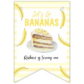 水の色バナナケーキ誕生日パーティー バンティングフラッグ (第2の旗)