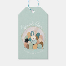 水の色バニーイースターサンキューベイビーシャワーBoh