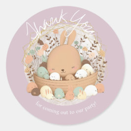 水の色バニーイースターボヘミアン誕生日感謝してい ラウンドシール