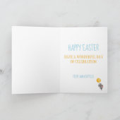 水の色バニーイースター シーズンカード (内部)