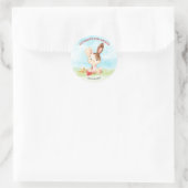 水の色バニーベビーシャワーファーム ラウンドシール (バッグ)