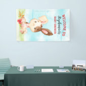 水の色バニーベビーシャワーファーム 横断幕 (トレードショー)