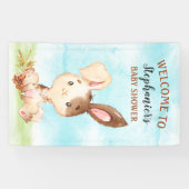 水の色バニーベビーシャワーファーム 横断幕 (横)