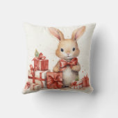 水の色バニーホリデーギフト クッション (裏面)