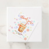 水の色バブルティー赤ちゃんシャワーありがとう フェイバータグ (インサイチュ)