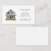 水の色バングロー実在エステートブローカーエージェント 名刺 (正面/裏面)