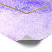 水の色パインアップルイラストレーション ポスター (角)