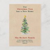 水の色パインクリスマスツリーニューホームホリデイ 案内ポストカード (正面)