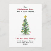 水の色パインクリスマスツリーニューホームホリデイ 案内ポストカード (正面)