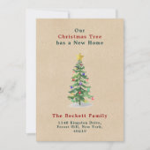 水の色パインクリスマスツリーニューホーム シーズンカード (正面)