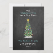 水の色パインクリスマスツリーニューホーム シーズンカード (正面)