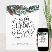 水の色パインコーンバウミニマリストグリーン シーズンカード