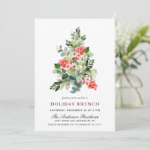 水の色パインツリークリスマスホリデーブランチ 招待状 (スタンド正面)