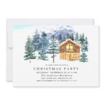 水の色パインツリーシックなクリスマスホリデーパーティー