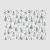 水の色パインツリーズウィンターホリデー 薄葉紙 (正面)
