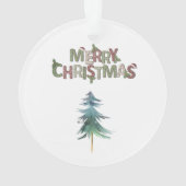 水の色パインツリーズ私たちの初めてのクリスマスホリデイ オーナメント (裏面)