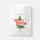 水の色パインツリーリッメリートル誕生日 フェイバーバッグ (正面)