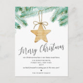 水の色パインブッシュクリスマスツリーニューホーム 案内ポストカード (正面)