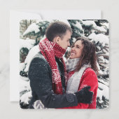 水の色パインブランチ冬の日付を保存 セーブザデート (裏面)