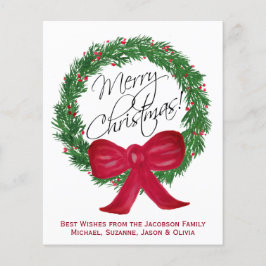 水の色パインリース予算クリスマスフォトカード