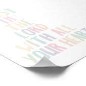 水の色パステルあなたの主に信頼 ポスター (角)