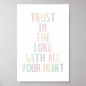 水の色パステルあなたの主に信頼 ポスター (正面)