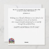 水の色パステルイースターエッグバニーバルーン シーズンカード (裏面)