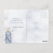 水の色パステルエレガント休日の写真はがき ポストカード (裏面)