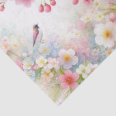 水の色パステルカラーの花 薄葉紙 (詳細)