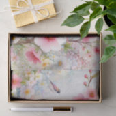 水の色パステルカラーの花 薄葉紙 (ギフト)