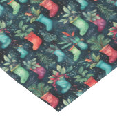 水の色パステルカラークリスマスストッキング ショートテーブルランナー (コーナー)