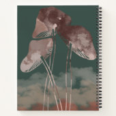 水の色パステルキノコ ノートブック (裏面)