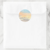 水の色パステルスカイ | Love You ラウンドシール (バッグ)