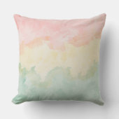 水の色パステルソフトカラー クッション (正面)