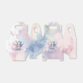 水の色パステルドラゴンガールベビーシャワー フェイバーボックス (折り畳みなし)