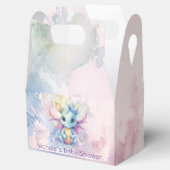 水の色パステルドラゴンガールベビーシャワー フェイバーボックス (オープン)