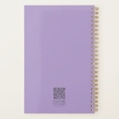 水の色パステルフローラバイブルパーソナライズされた詩 プランナー手帳 (裏面)