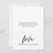 水の色パステルフローラ結婚の写真 サンキューカード (裏面)