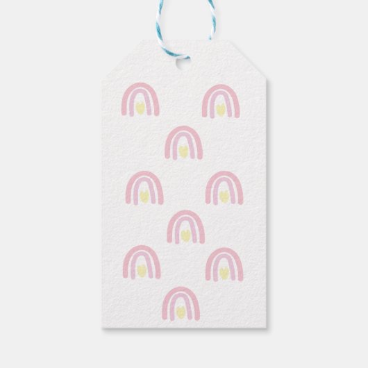 水の色パステルボホケーキ誕生日ありがとう ギフトタグ (裏面)