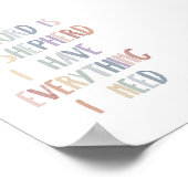 水の色パステル主は私の羊飼いのポスター ポスター (角)