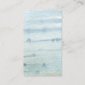 水の色パステル多肉質ベビーシャワーアドバイス エンクロージャーカード (裏面)