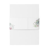 水の色パステル多肉類結婚ズモノグラム 招待状ベリーバンド (裏面例)