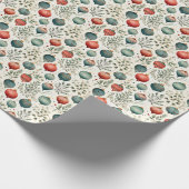 水の色パステル色クリスマスボードボール ラッピングペーパー (角)