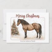 水の色パソホースメリークリスマスヴィンテージ シーズンカード (正面)