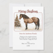 水の色パソホースヴィンテージメリークリスマス シーズンカード (正面)