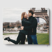 水の色パリ結婚フランスの写真 ゲストブック (裏面)