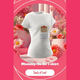 水の色パンケーキママになる Tシャツ