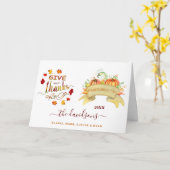 水の色パンプキンス与えフ感謝していレンディジェンス カード (黄色い花)