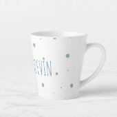 水の色パーソナライズされたイースターバニー カフェラテマグ (右)